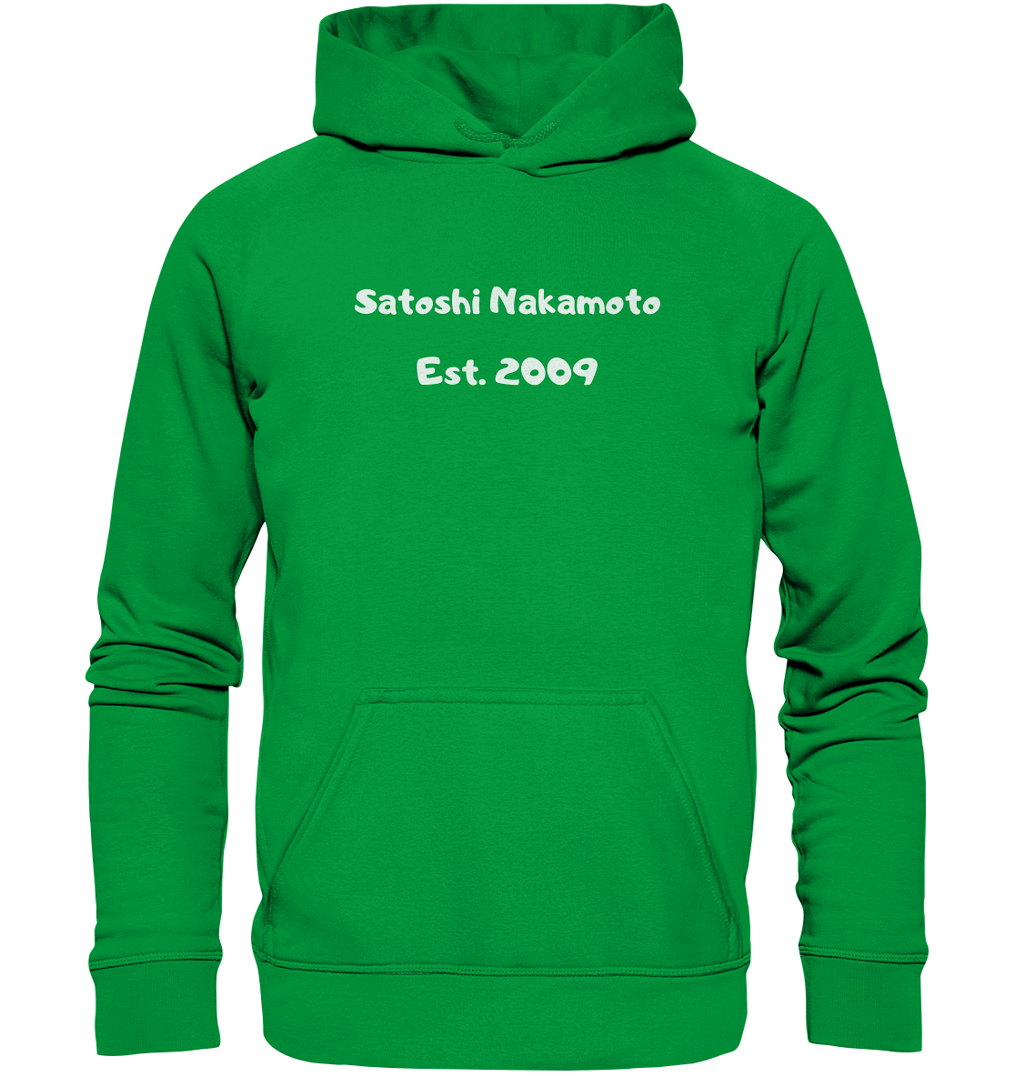 SATOSHI NAKAMOTO Est. 2009 (Signatur pur) - LADIES COLLECTION 21% automat. Rabatt bis zum Halving 2024 - Basic Unisex Hoodie