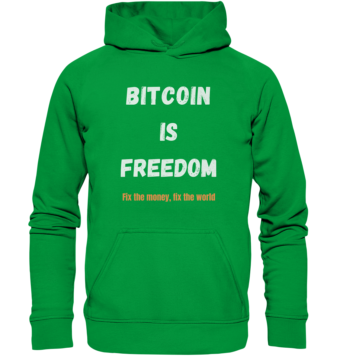 BITCOIN IS FREEDOM - Fix the money, fix the world - LADIES COLLECTION 21% automat. Rabatt bis zum Halving 2024 - Basic Unisex Hoodie