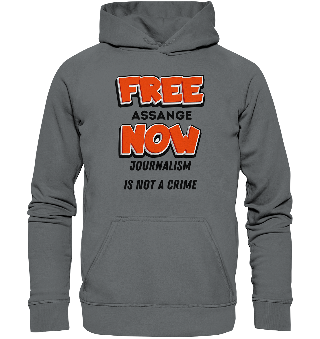 FREE ASSANGE NOW - JOURNALISM IS NOT A CRIME (Ladies Collection 21% Rabatt bis zum Halving 2024) - Basic Unisex Hoodie