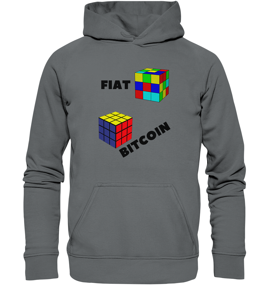 FIAT Cube Bitcoin Cube (Ladies Collection 21% Rabatt bis zum Halving 2024) - Basic Unisex Hoodie