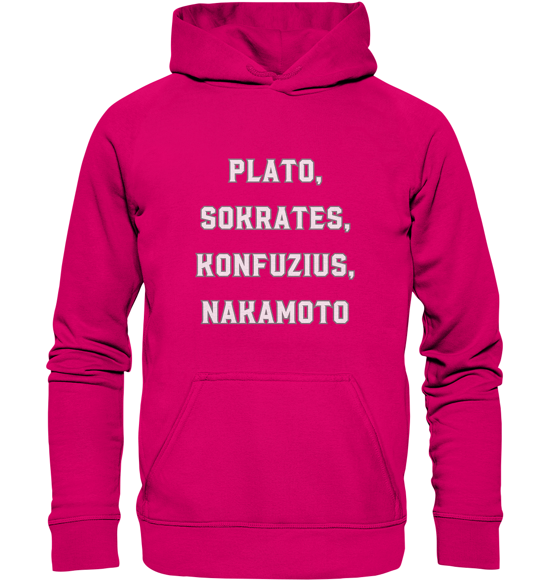 PLATO, SOKRATES, KONFUZIUS, NAKAMOTO - Basic Unisex Hoodie