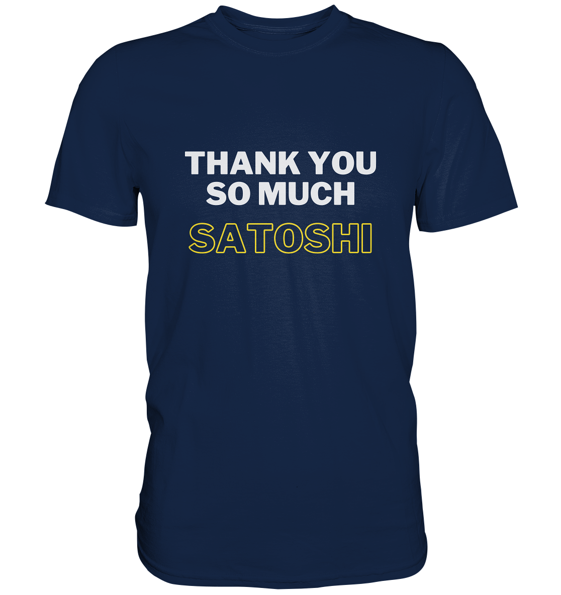 THANK YOU SO MUCH SATOSHI (weiss / gelb) - Classic Shirt