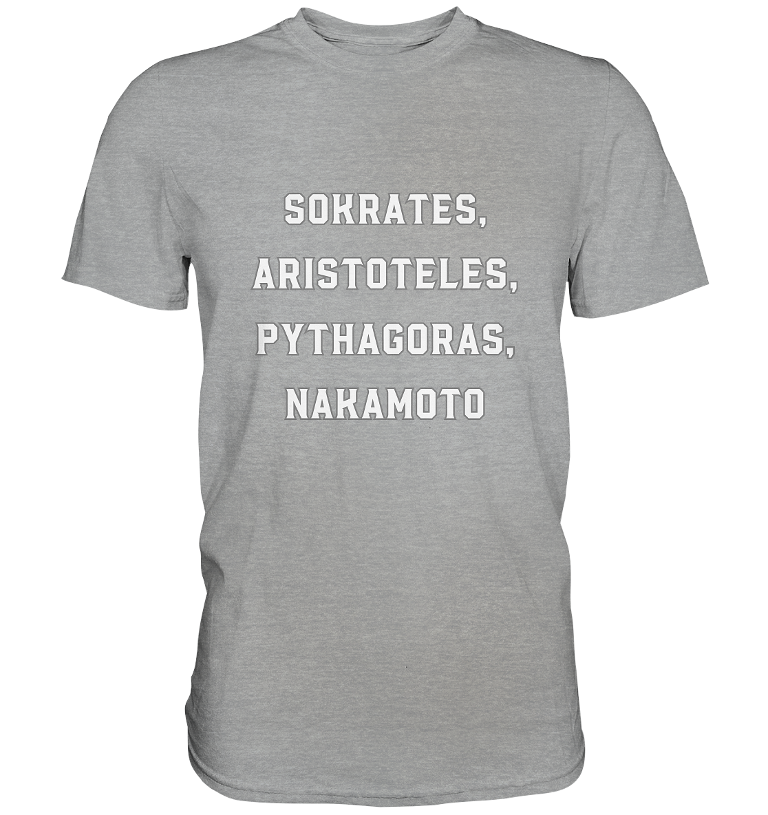 SOKRATES, ARISTOTELES, PHYTHAGORAS, NAKAMOTO - Classic Shirt