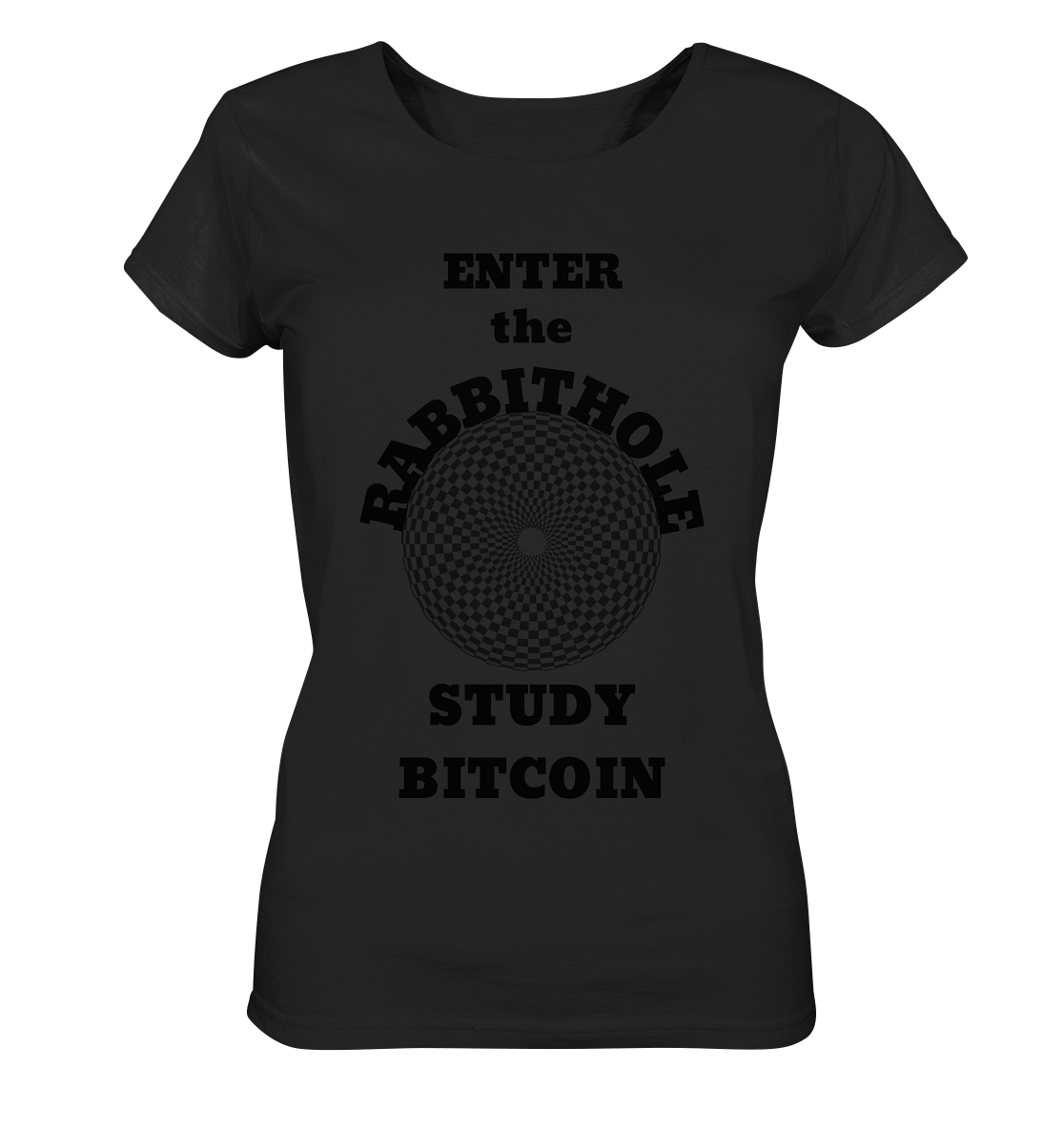 ENTER the RABBITHOLE - STUDY BITCOIN # Ladies Collection 21% Rabatt bis zum Halving 2024 - Ladies Organic Basic Shirt