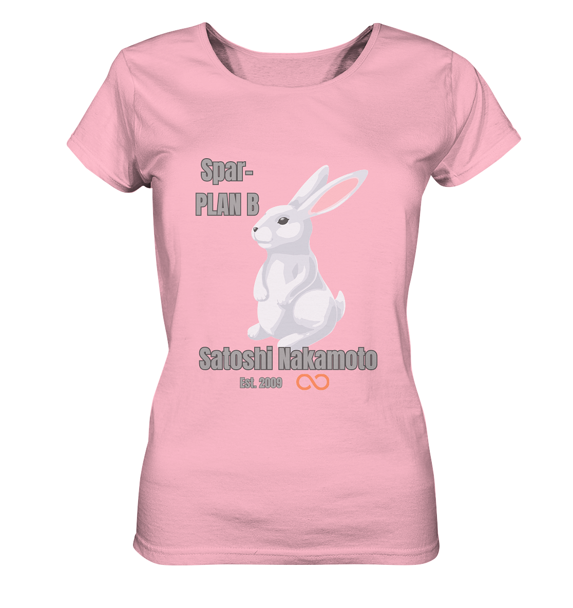 Spar-PLAN B SATOSHI NAKAMOTO Est. 2009 (unendlich) - LADIES COLLECTION 21% automat. Rabatt bis zum Halving 2024 - Ladies Organic Basic Shirt