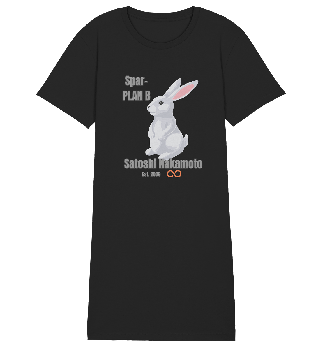Spar-PLAN B SATOSHI NAKAMOTO Est. 2009 (unendlich) - LADIES COLLECTION 21% automat. Rabatt bis zum Halving 2024 - Ladies Organic Shirt Dress