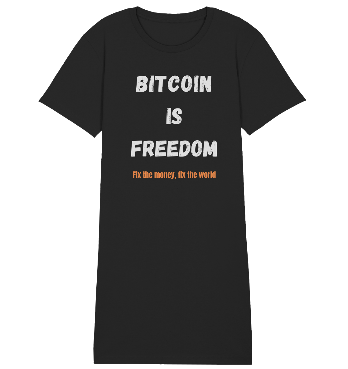 BITCOIN IS FREEDOM - Fix the money, fix the world - LADIES COLLECTION 21% automat. Rabatt bis zum Halving 2024 - Ladies Organic Shirt Dress