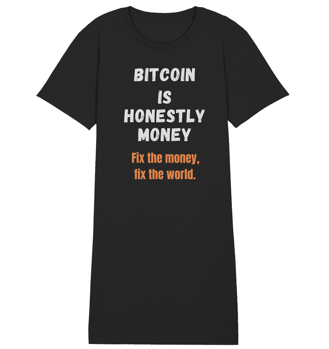 BITCOIN IS HONESTLY MONEY - Fix the money, fix the world - LADIES COLLECTION 21% automat. Rabatt bis zum Halving 2024 - Ladies Organic Shirt Dress