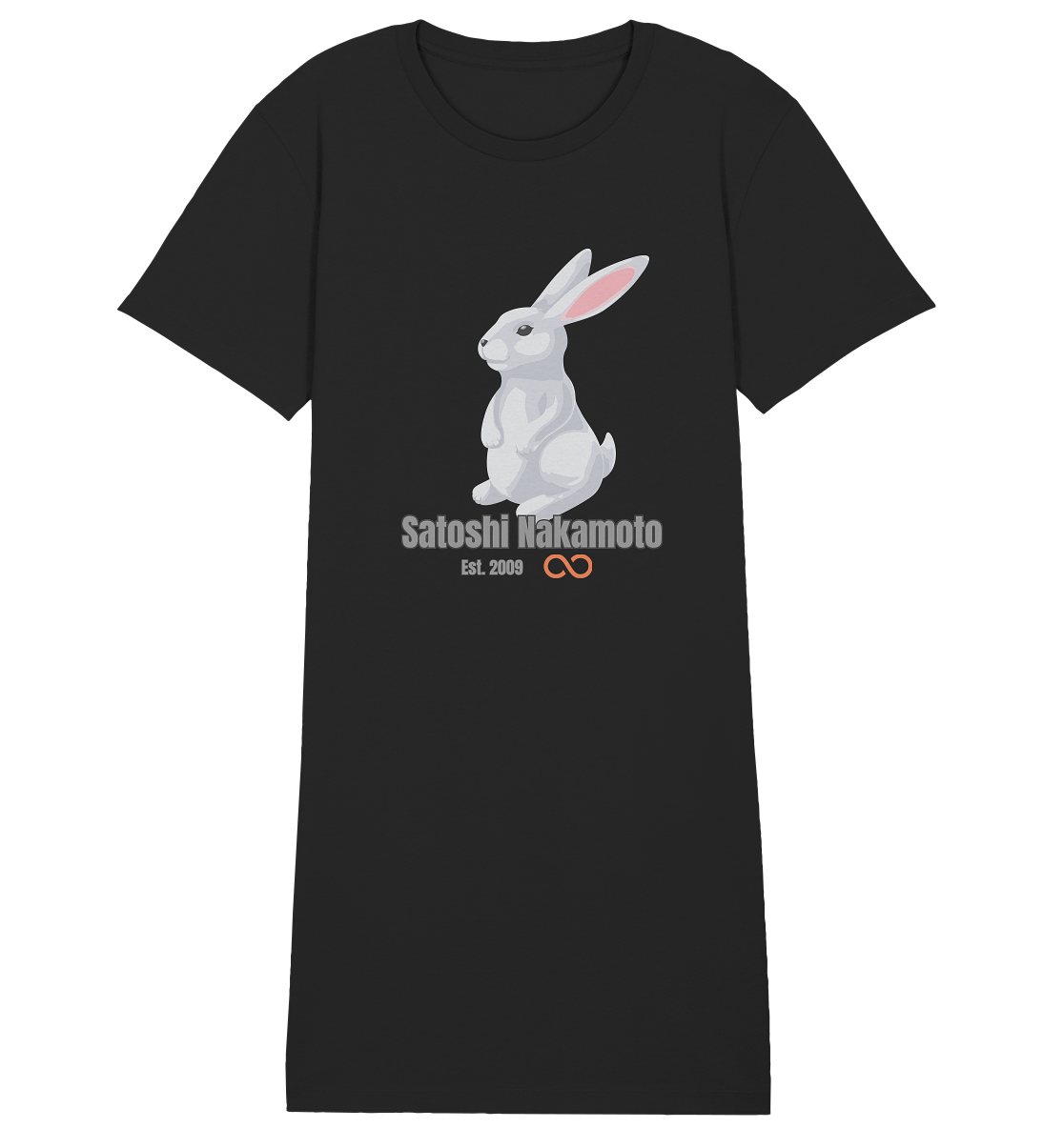 SATOSHI NAKAMOTO Est. 2009 (unendlich) - LADIES COLLECTION 21% automat. Rabatt bis zum Halving 2024 - Ladies Organic Shirt Dress