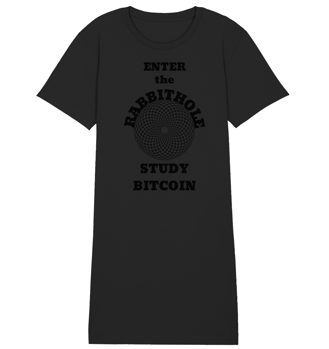 ENTER the RABBITHOLE - STUDY BITCOIN # Ladies Collection 21% Rabatt bis zum Halving 2024 - Ladies Organic Shirt Dress