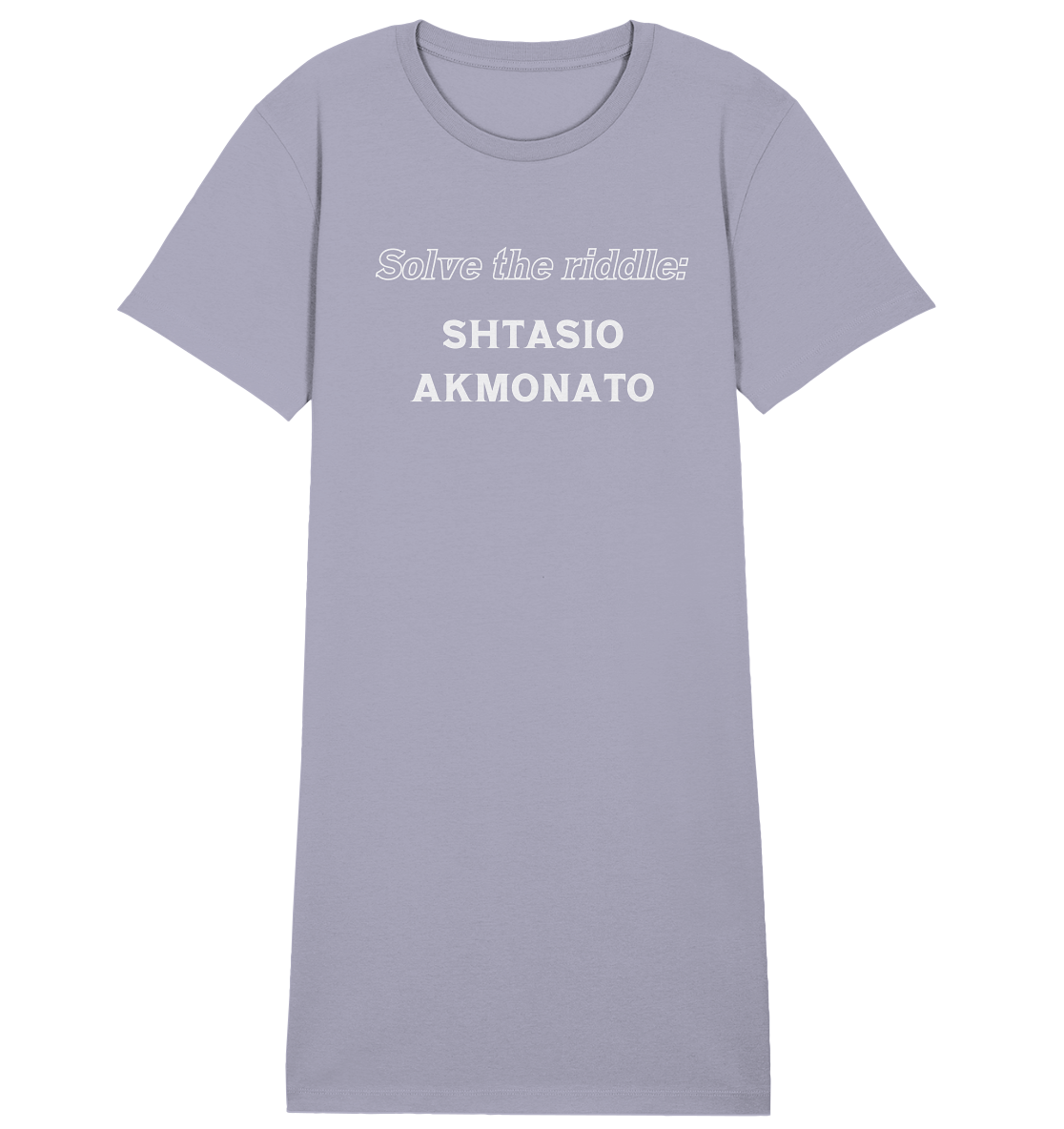 Solve the riddle - SHTASIO AKMONATO - Ladies Organic Shirt Dress