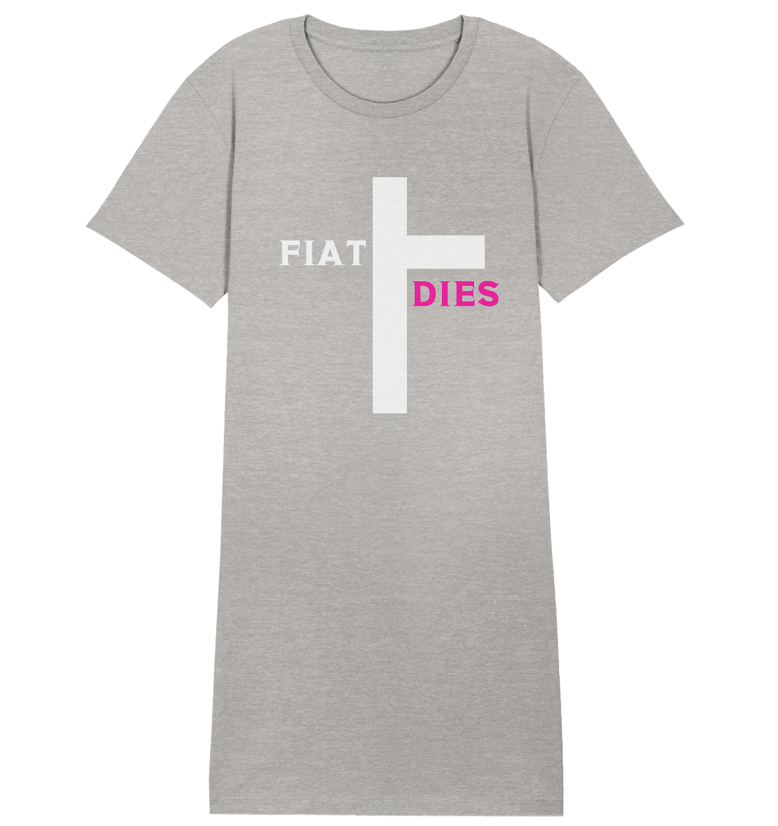 FIAT DIES (weiss / pink) - Ladies Collection - Ladies Organic Shirt Dress