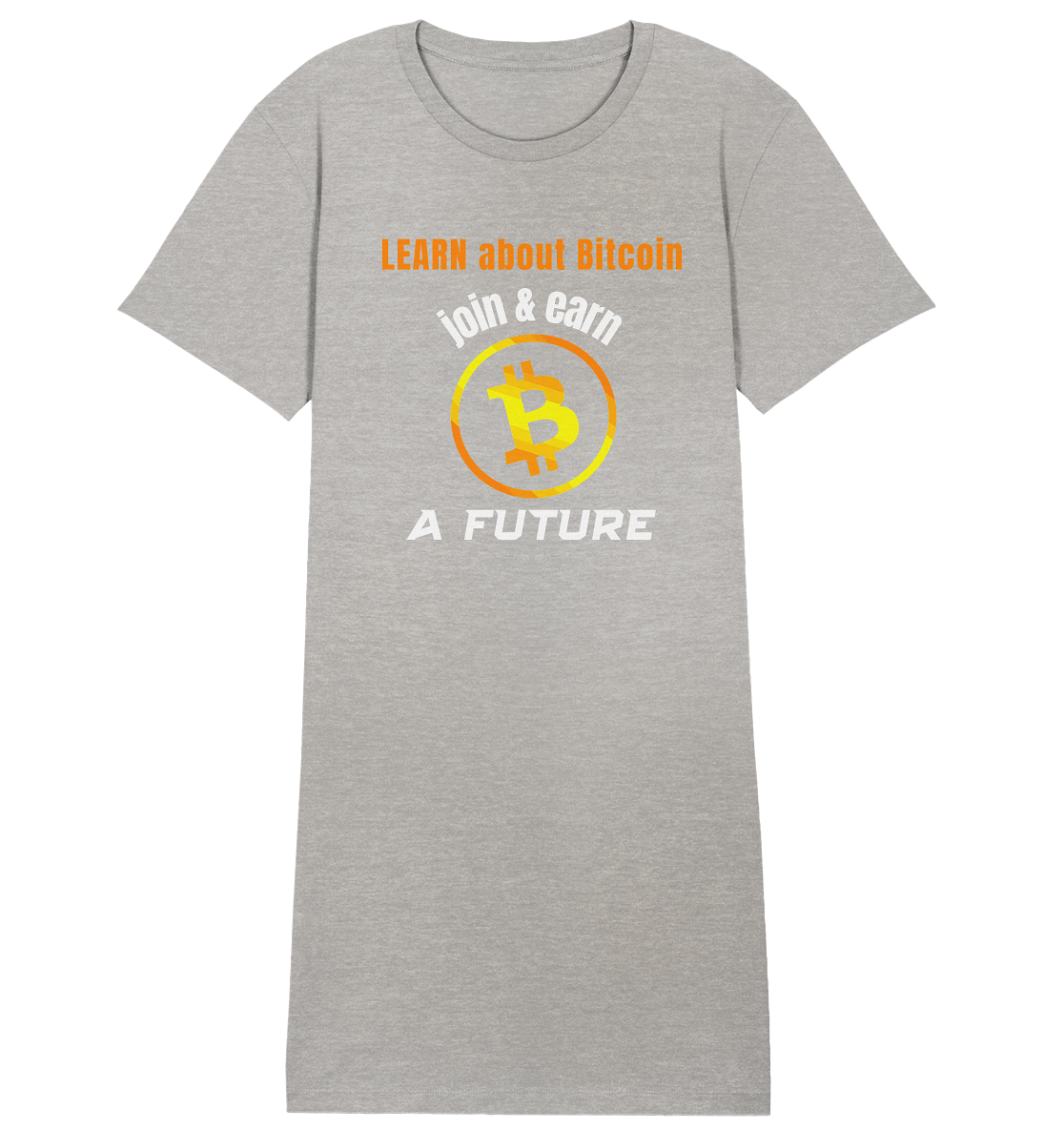 LEARN about BITCOIN join & earn A FUTURE - Ladies, Variante - Ladies Organic Shirt Dress