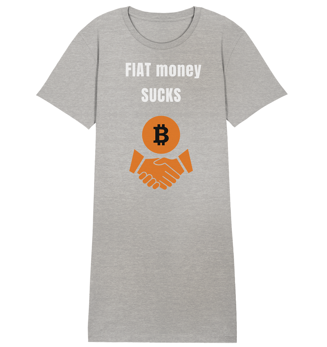 FIAT money SUCKS (Ladies Collection 21% Rabatt bis zum Halving 2024) - Ladies Organic Shirt Dress