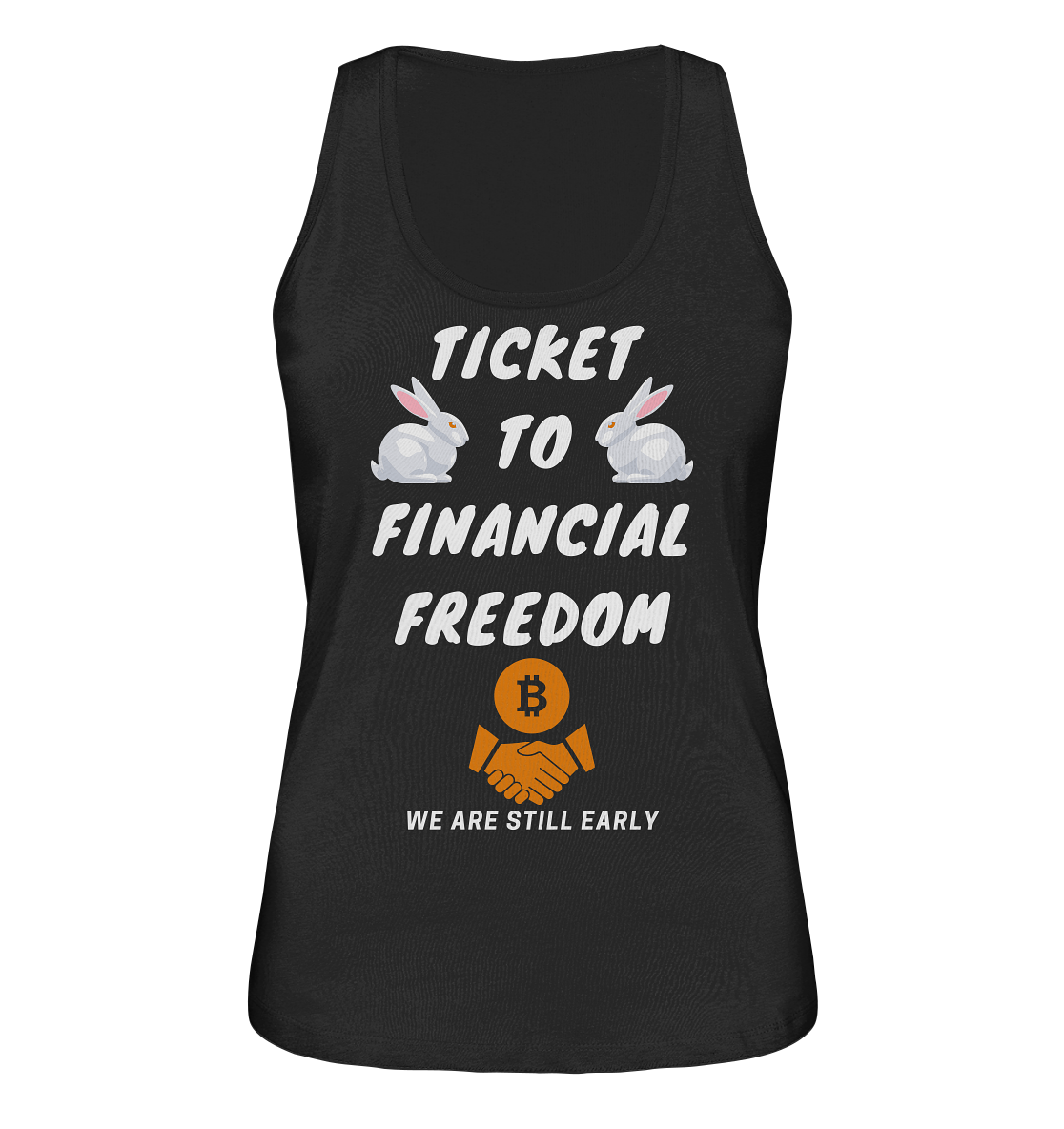 TICKET TO FINANCIAL FREEDOM - LADIES COLLECTION 21% automat. Rabatt bis zum Halving 2024 - Ladies Organic Tank-Top