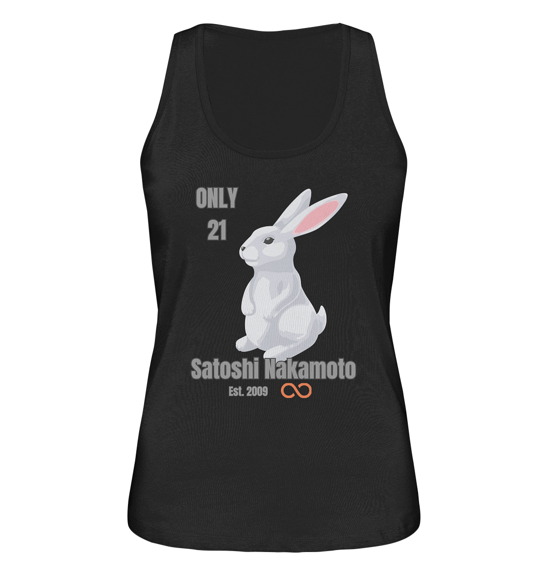 SATOSHI NAKAMOTO Est. 2009 (unendlich) ONLY 21- LADIES COLLECTION 21% automat. Rabatt bis zum Halving 2024 - Ladies Organic Tank-Top