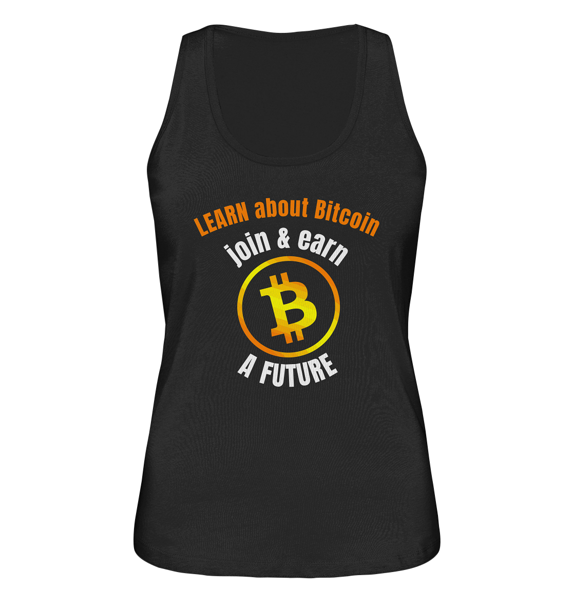 LEARN about BITCOIN join & earn A FUTURE - Ladies collection - Ladies Organic Tank-Top