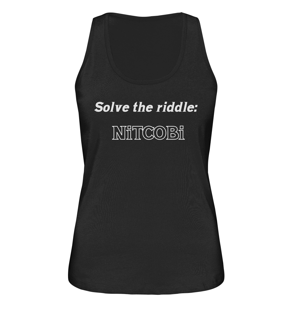 SOLVE THE RIDDLE - NiTCOBi (Ladies) - Ladies Organic Tank-Top