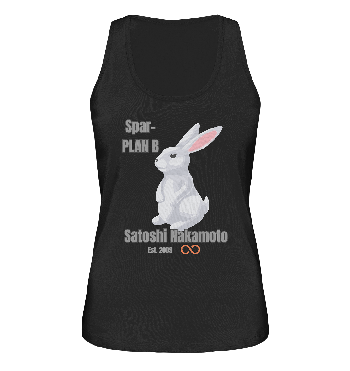 Spar-PLAN B SATOSHI NAKAMOTO Est. 2009 (unendlich) - LADIES COLLECTION 21% automat. Rabatt bis zum Halving 2024 - Ladies Organic Tank-Top