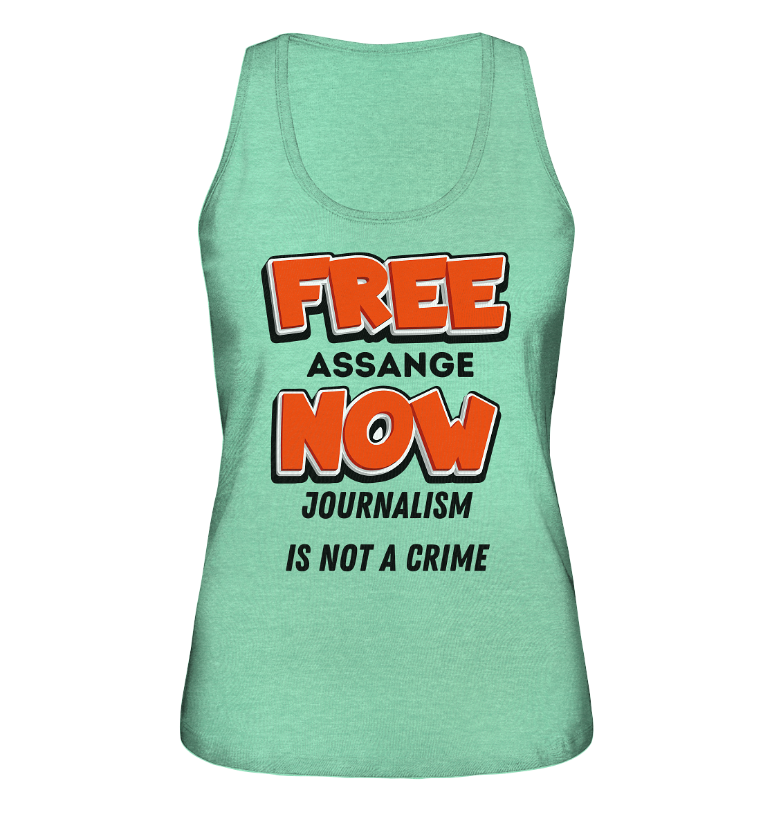 FREE ASSANGE NOW - JOURNALISM IS NOT A CRIME (Ladies Collection 21% Rabatt bis zum Halving 2024) - Ladies Organic Tank-Top