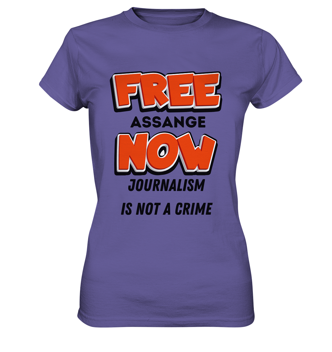 FREE ASSANGE NOW - JOURNALISM IS NOT A CRIME (Ladies Collection 21% Rabatt bis zum Halving 2024) - Ladies Premium Shirt