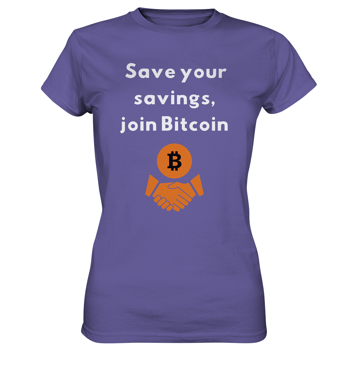 Save your savings join Bitcoin (Ladies Collection 21% Rabatt bis zum Halving 2024) - Ladies Premium Shirt