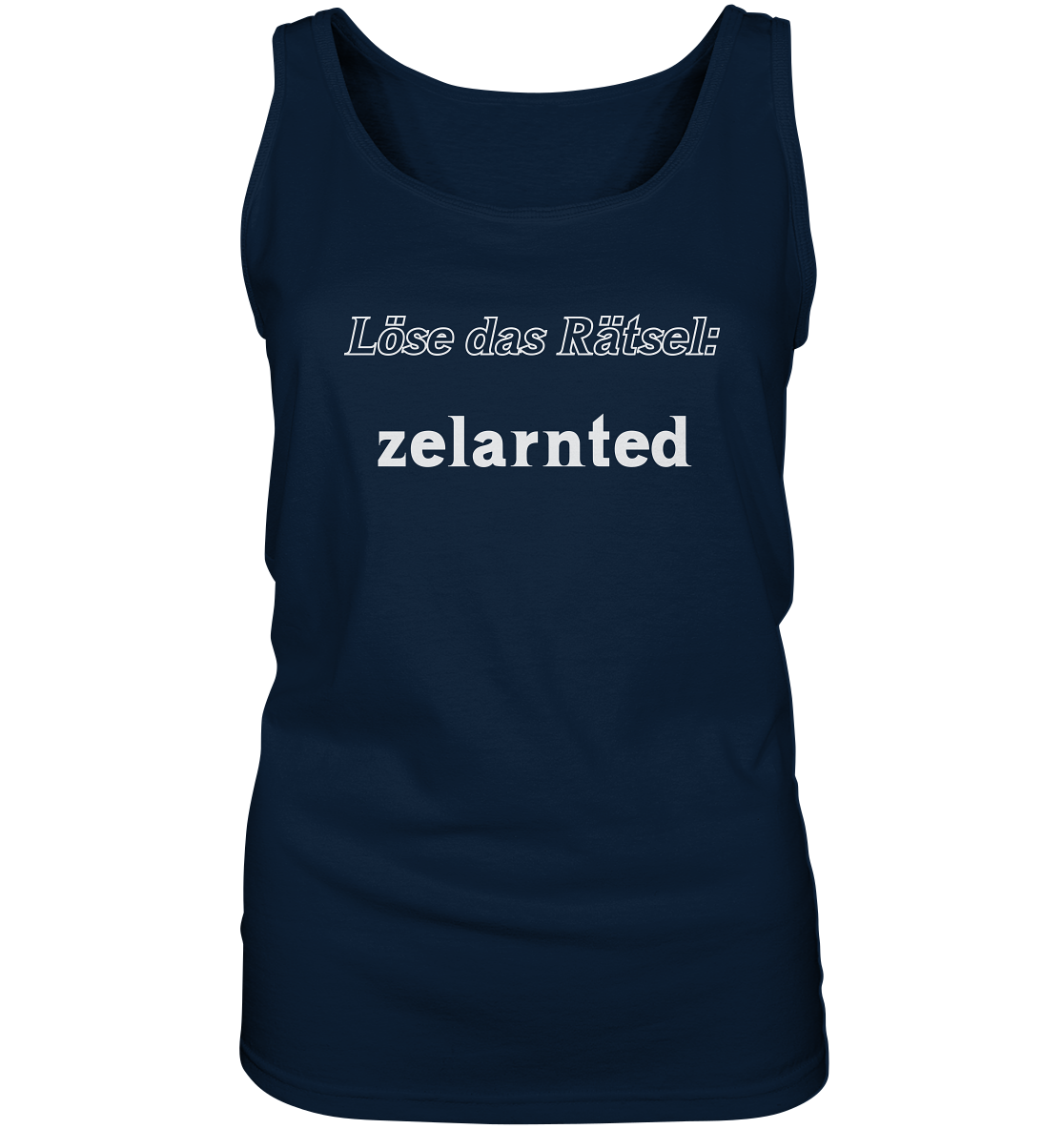 LÖSE DAS RÄTSEL - zelarnted (Ladies) - Ladies Tank-Top