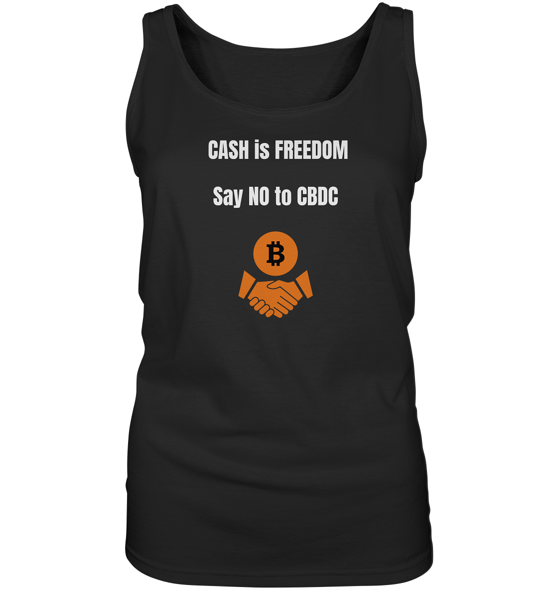 CASH is FREEDOM, Say NO to CBDC (Ladies Collection 21% Rabatt bis zum Halving 2024) - Ladies Tank-Top