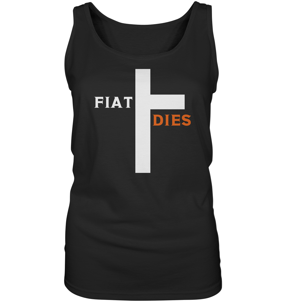 FIAT DIES (weiss / orange) - Ladies Collection - Ladies Tank-Top