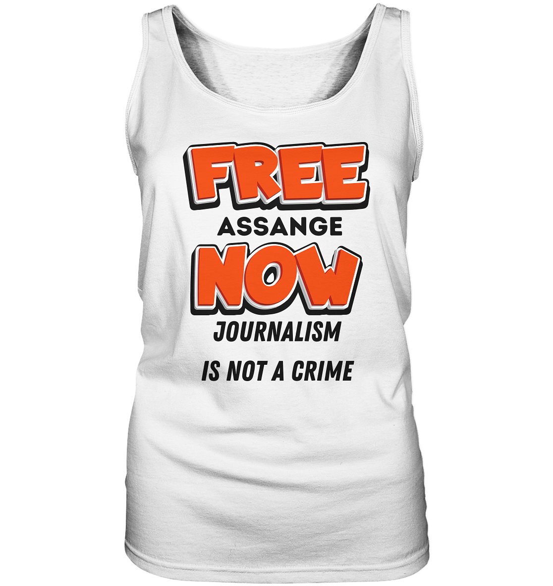 FREE ASSANGE NOW - JOURNALISM IS NOT A CRIME (Ladies Collection 21% Rabatt bis zum Halving 2024) - Ladies Tank-Top