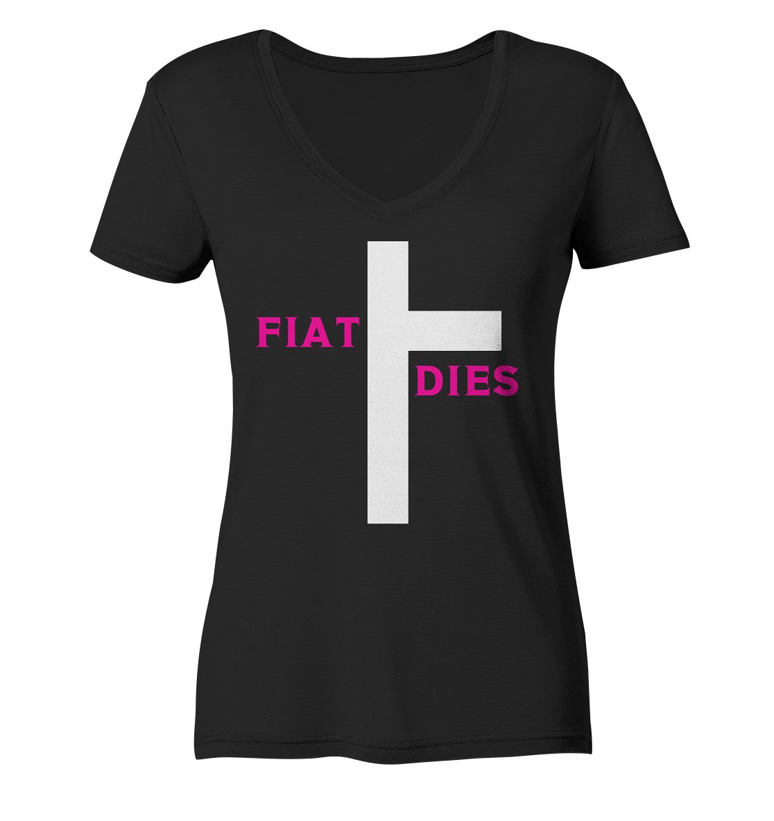 FIAT DIES (pink / pink) - Ladies Collection - Ladies V-Neck Shirt
