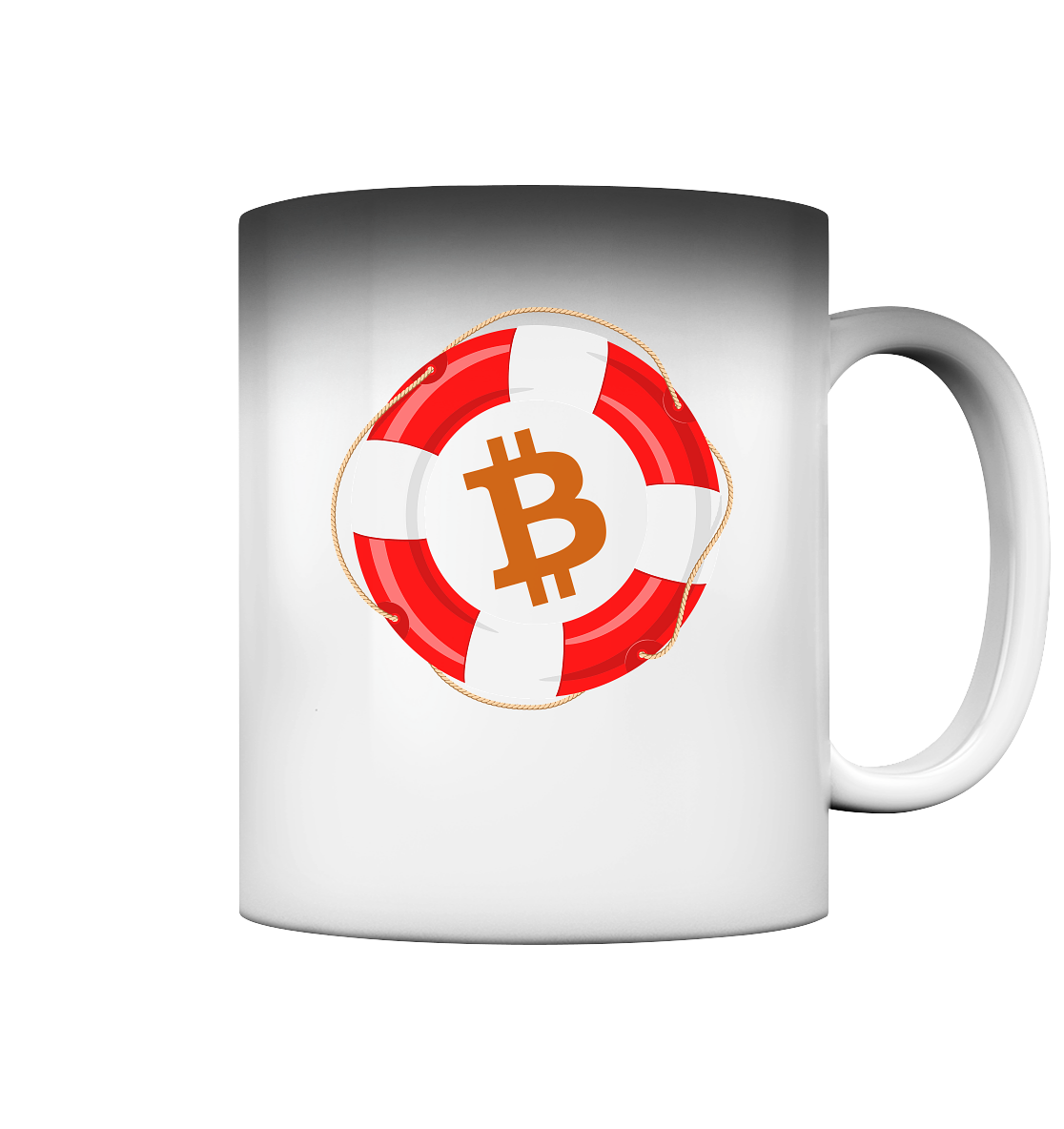 Bitcoin Rettungsring - minimalistisch - Magic Mug