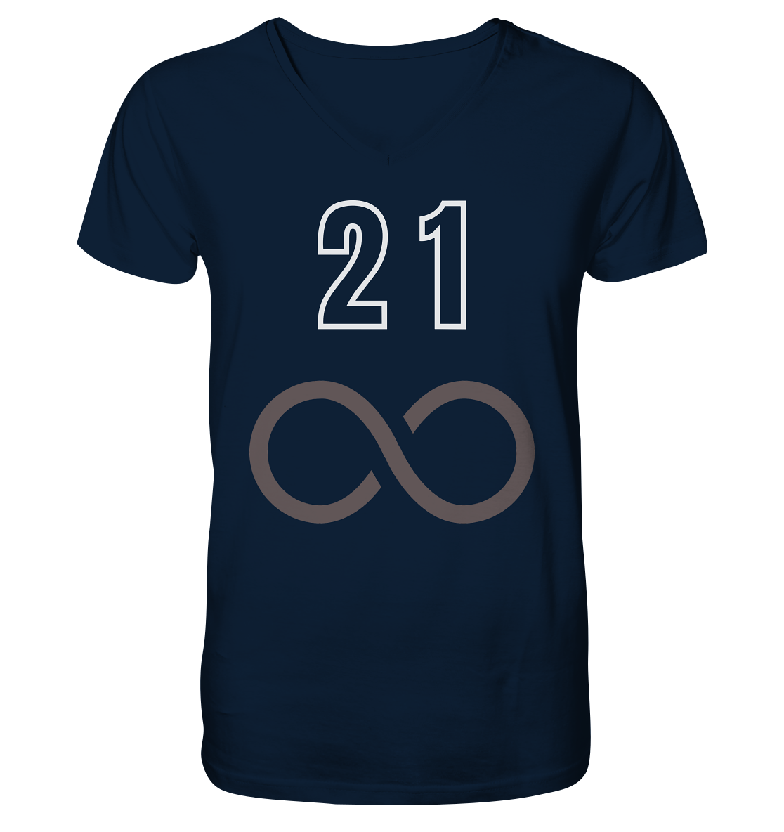 21 unendlich - Mens Organic V-Neck Shirt