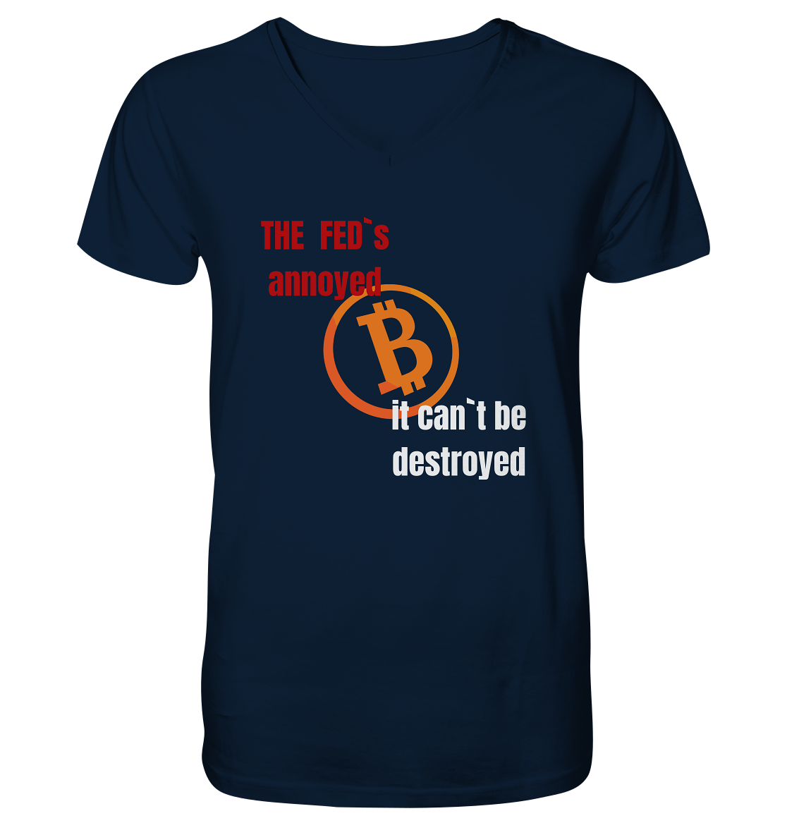 The FEDs annoyed... (gerade, versetzt) - Mens Organic V-Neck Shirt