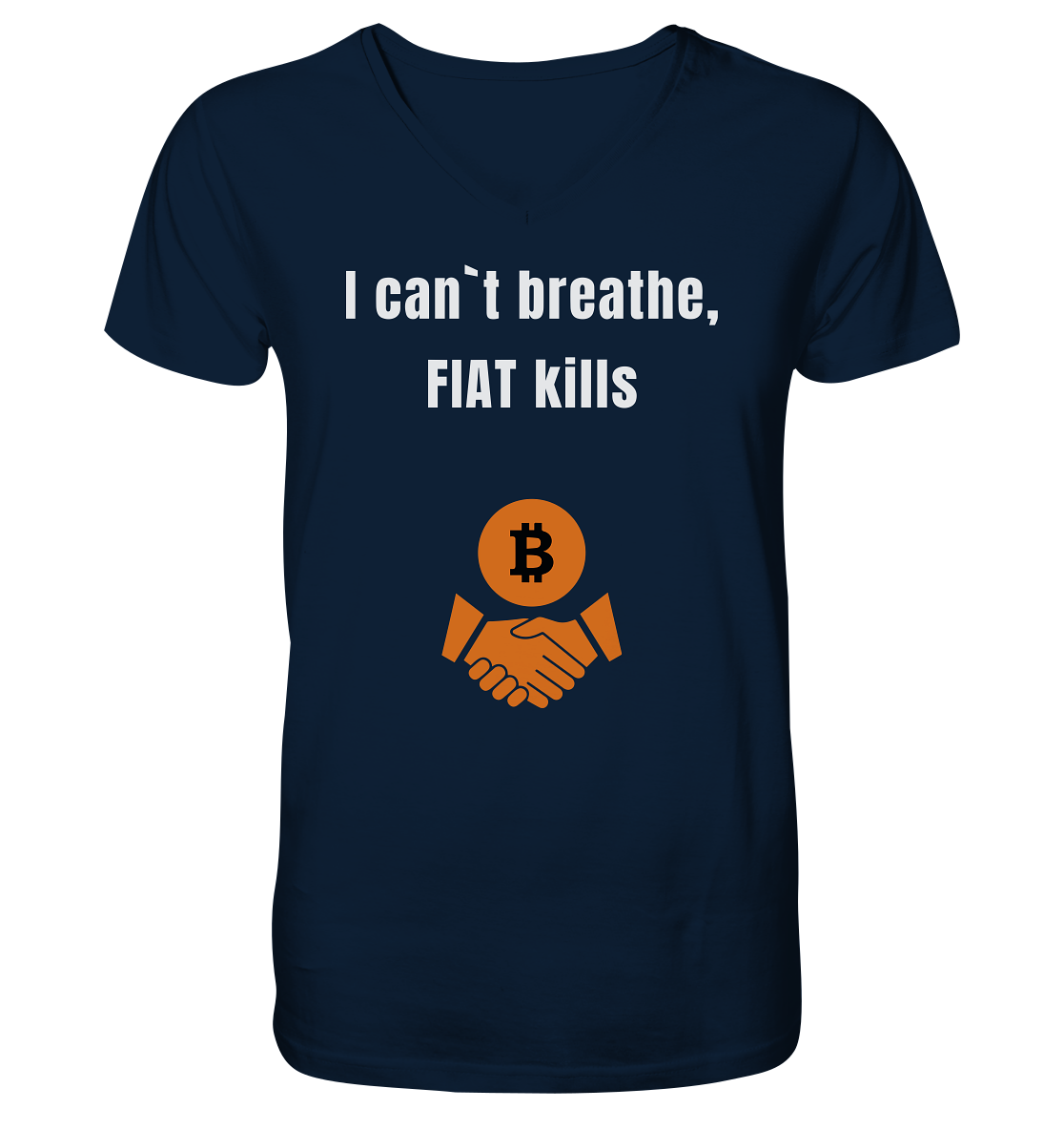 I can`t breathe, FIAT kills - Mens Organic V-Neck Shirt