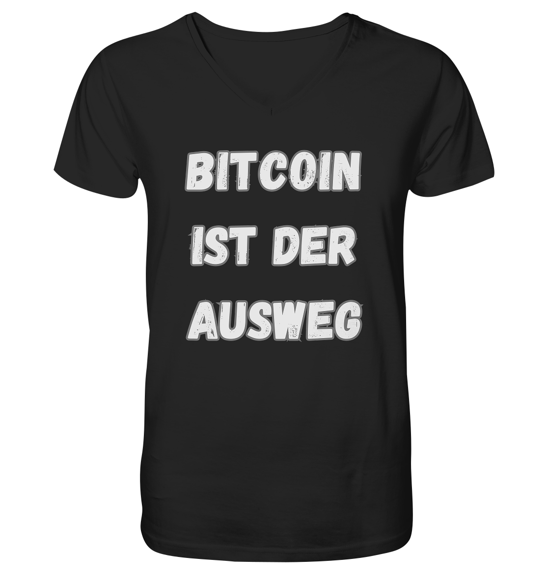 BITCOIN IST DER AUSWEG - Mens Organic V-Neck Shirt