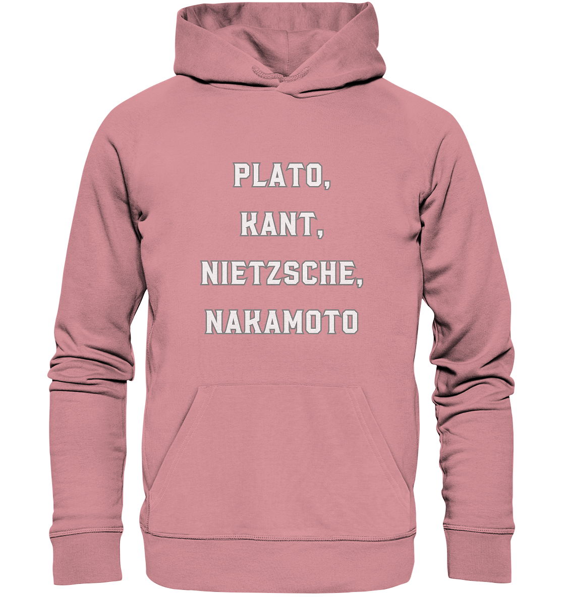 PLATO, KANT, NIETZSCHE, NAKANOTO - Organic Basic Hoodie