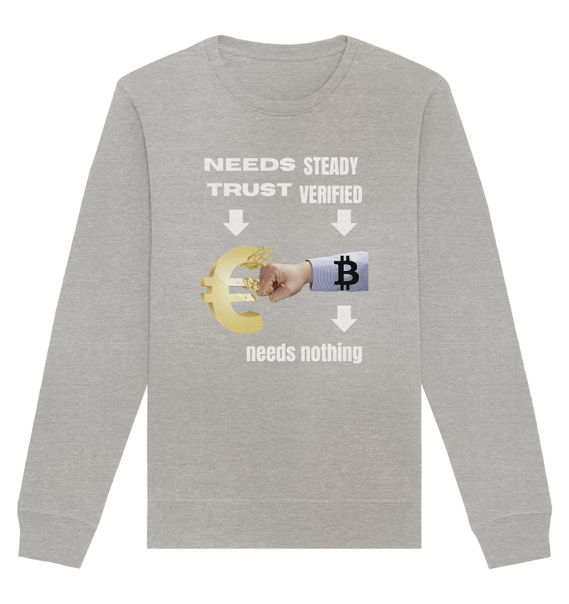 Needs TRUST / Needs NOTHING - Organic Basic Unisex Sweatshirt