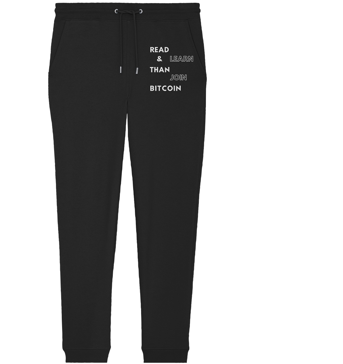 READ & LEARN THAN JOIN BITCOIN - Ladies Collection - Organic Jogger Pants