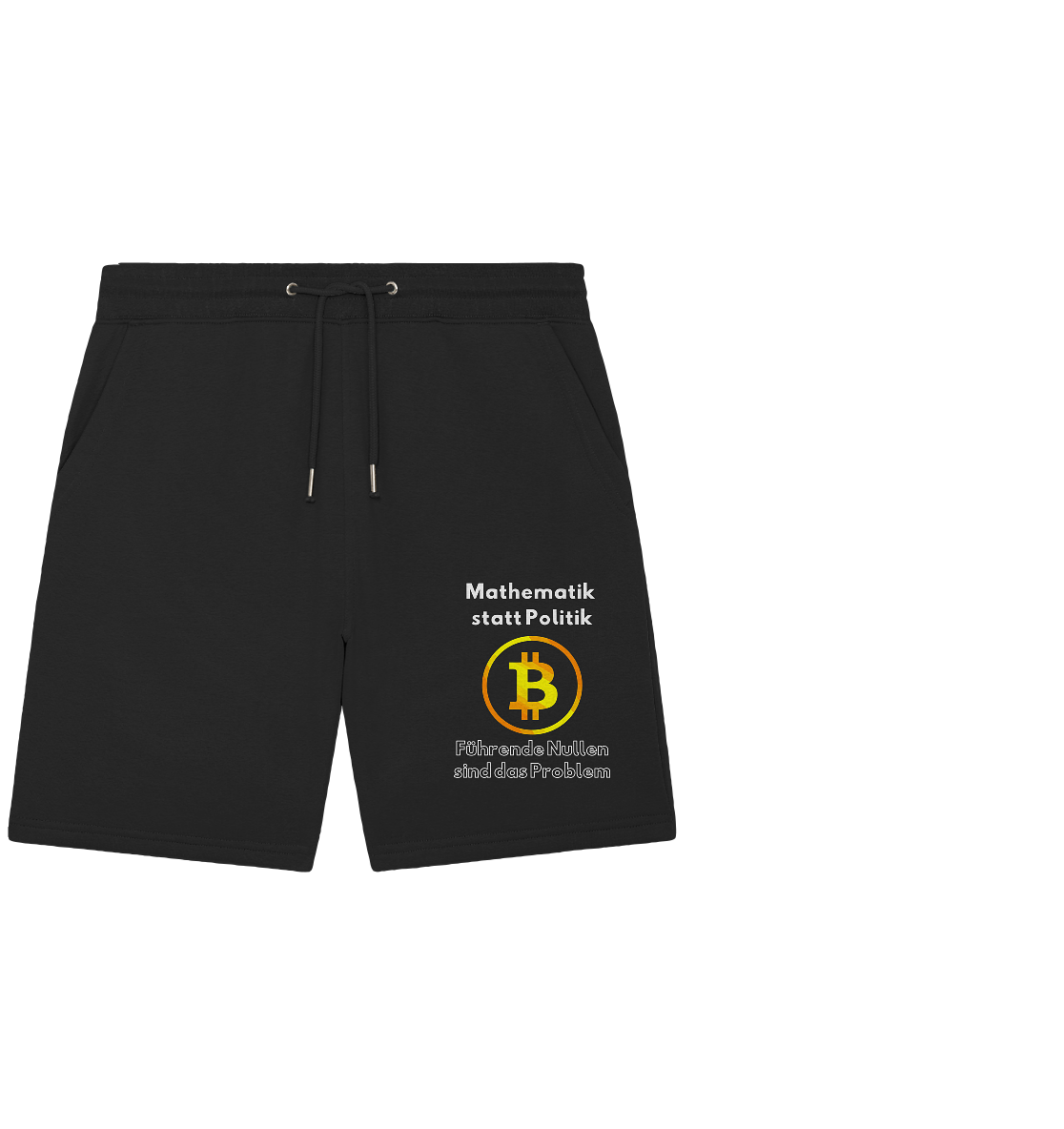 Mathematik statt Politik - führende Nullen sind (überall) das Problem ;-) Variante: unten offene Schrift - Organic Jogger Shorts