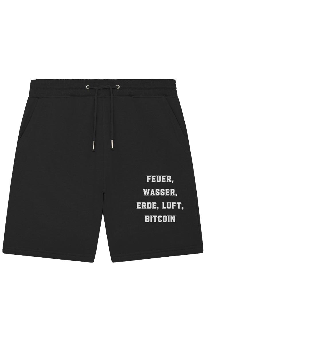 FEUER, WASSER, ERDE, LUFT, BITCOIN- Ladies Collection - Organic Jogger Shorts