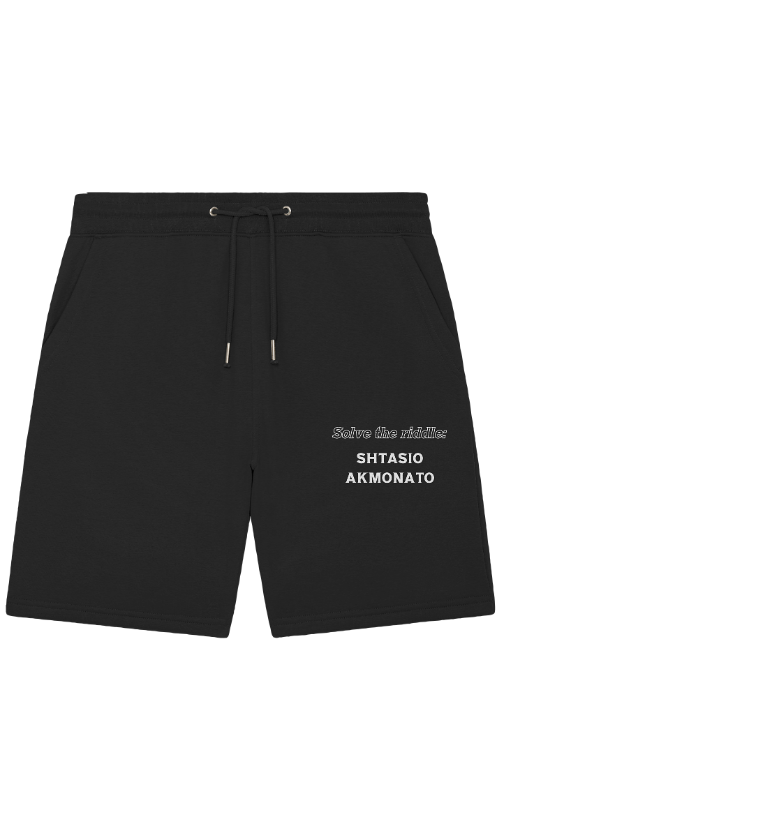 Solve the riddle - SHTASIO AKMONATO - Organic Jogger Shorts