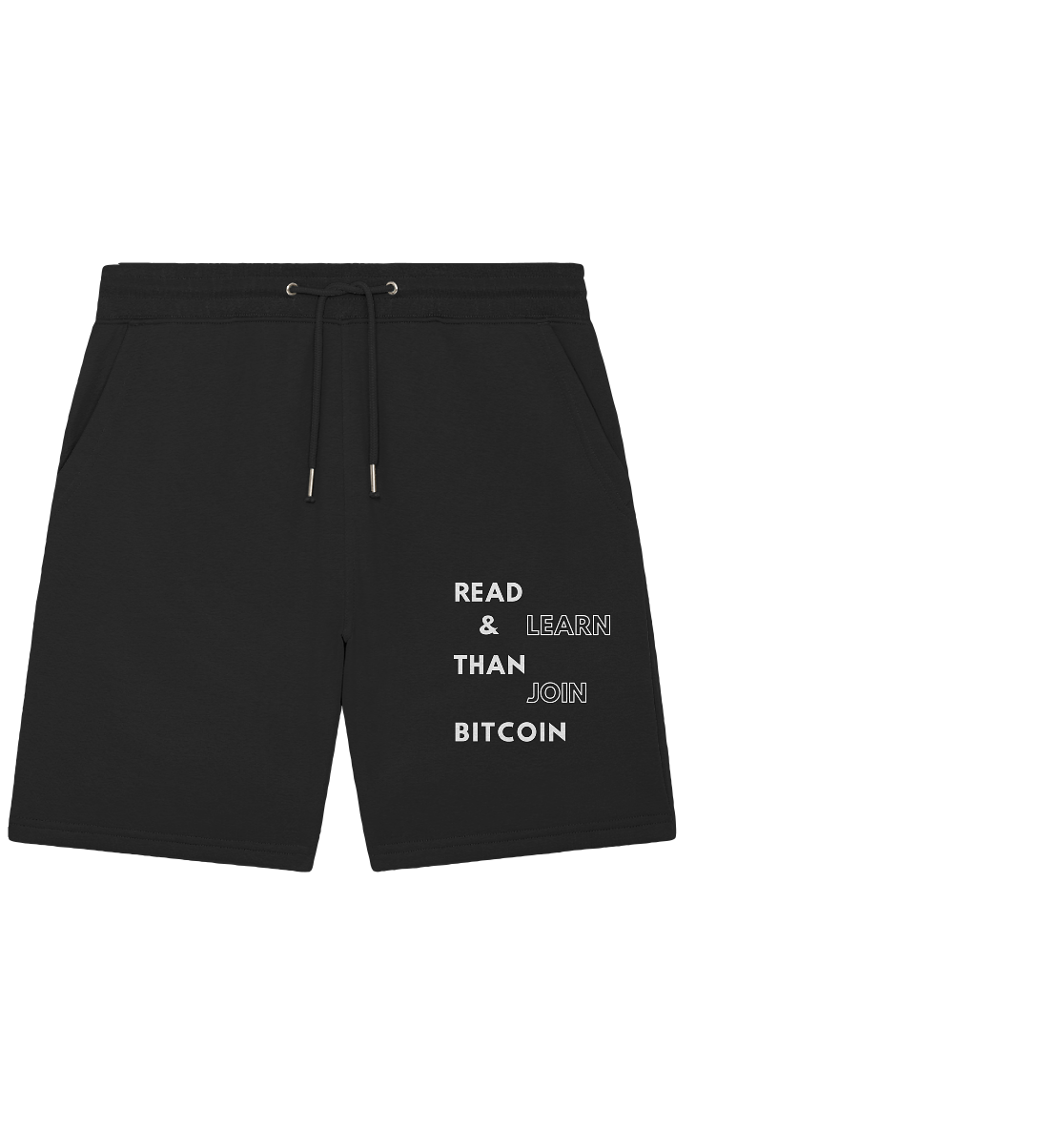READ & LEARN THAN JOIN BITCOIN - Ladies Collection - Organic Jogger Shorts