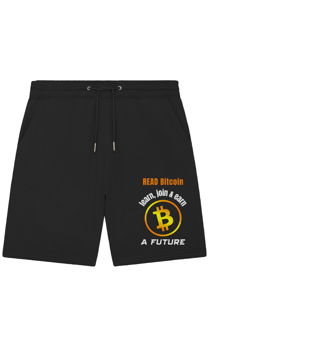 READ BITCOIN learn, join & earn A FUTURE - Var. Ladies collection - Organic Jogger Shorts