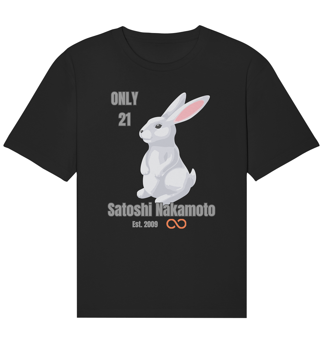 SATOSHI NAKAMOTO Est. 2009 (unendlich) - ONLY 21 - Organic Relaxed Shirt