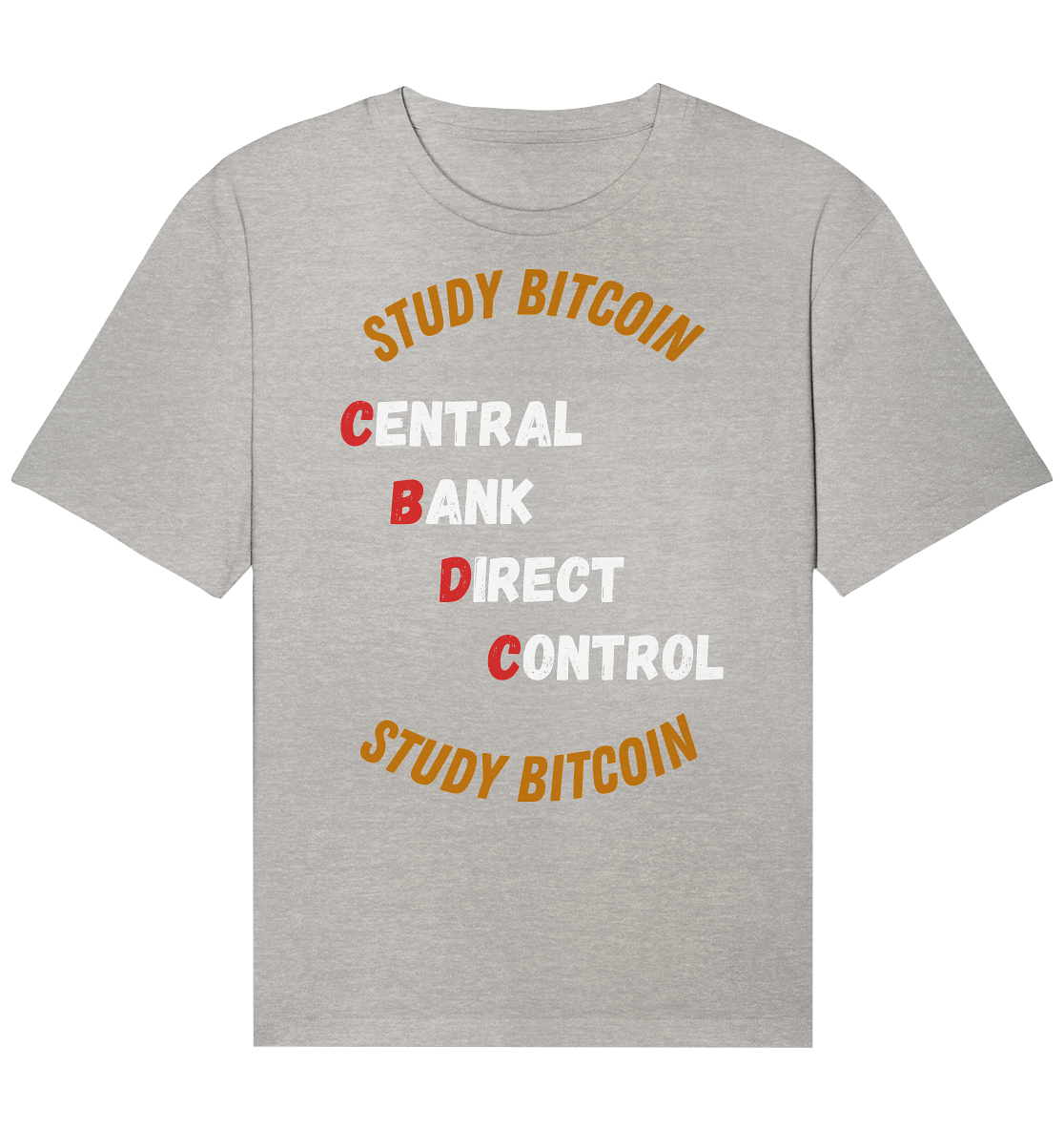CENTRAL BANK DIRECT CONTROL - STUDY BITCOIN - Organic Relaxed Shirt
