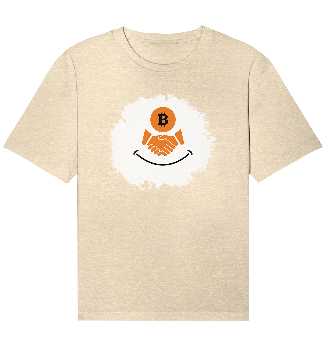 Bitcoin handshake Smiley - Organic Relaxed Shirt