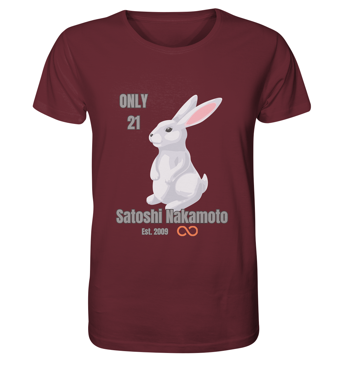 SATOSHI NAKAMOTO Est. 2009 (unendlich) - ONLY 21 - Organic Shirt