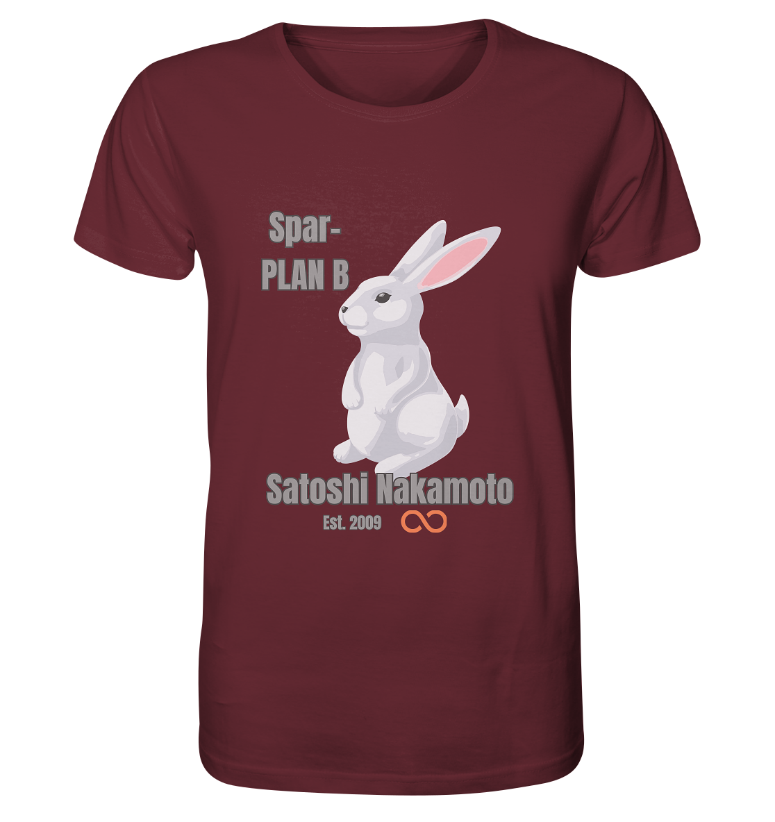 Spar-PLAN B SATOSHI NAKAMOTO Est. 2009 (unendlich) - Organic Shirt