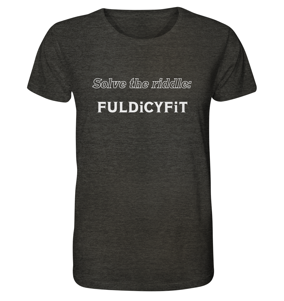 SOLVE THE RIDDLE - FULDiCYFiT - Organic Shirt (meliert)